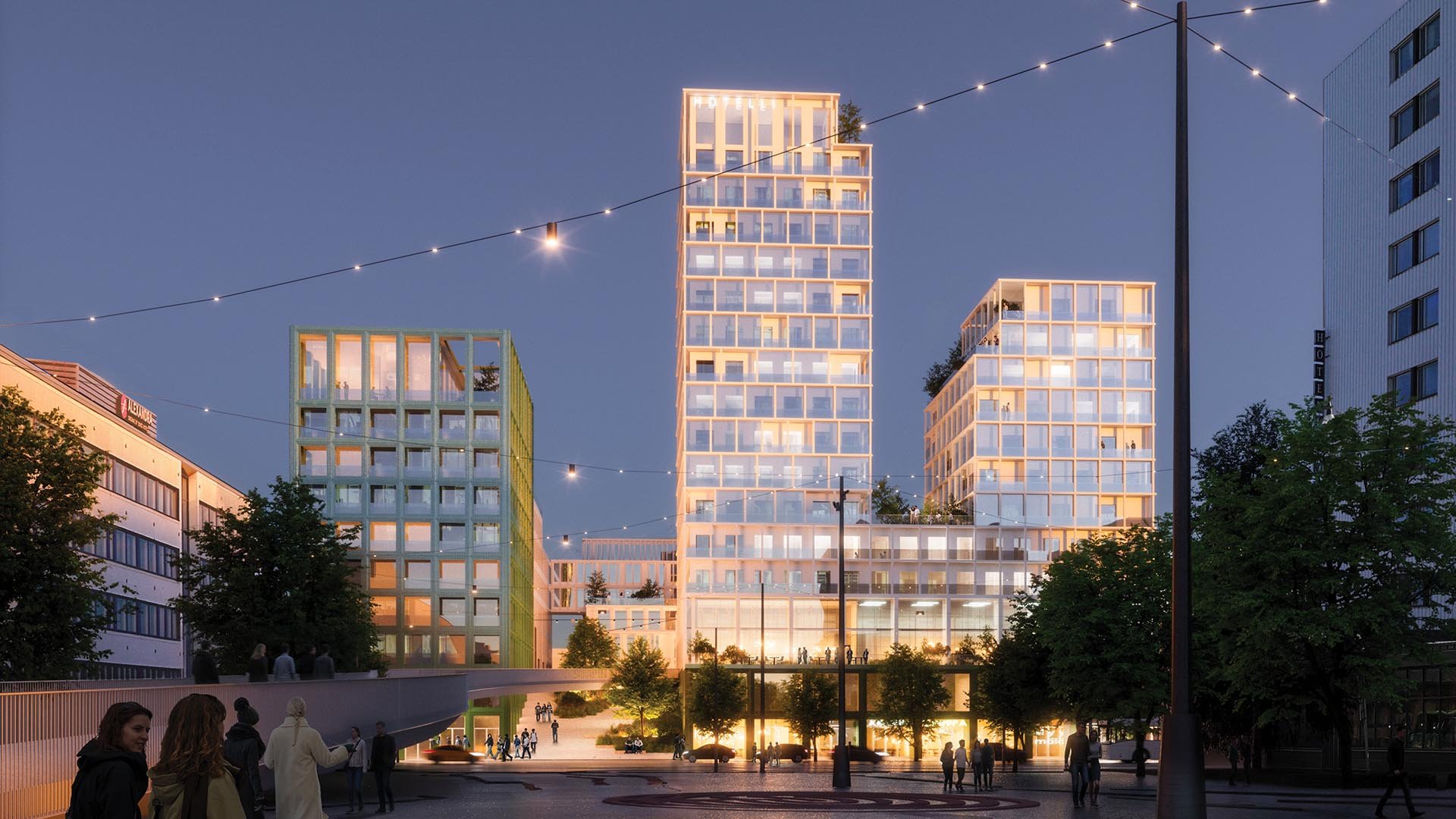 OOPEAA-Jyväskylän Siltakorttelit_Näkymä Asematorilta Siltakortteleihin1920 x 1080