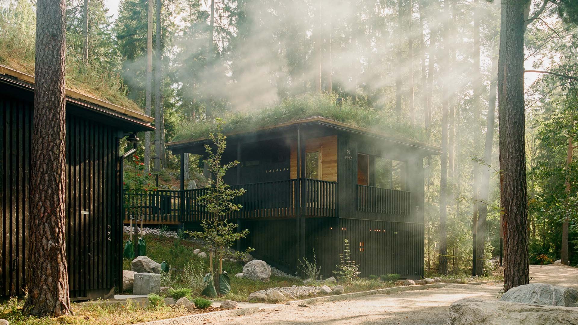 Kuusijärven savusaunat ehdolla Arkkitehtuurin Finlandia -palkinnon saajaksi. Kuva: Kalle Kouhia