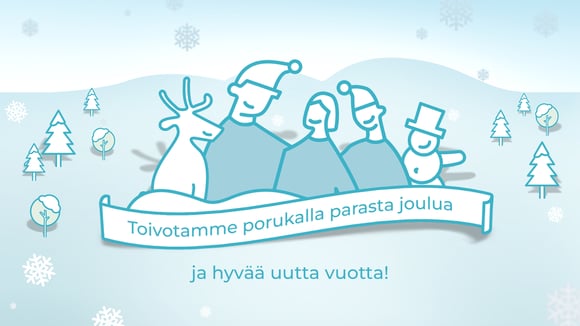 Toivotamme porukalla parasta joulua