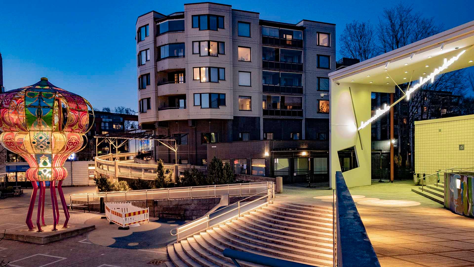 Kannelmäen asemaympäristön valaistus, Helsinki, A-Insinöörit