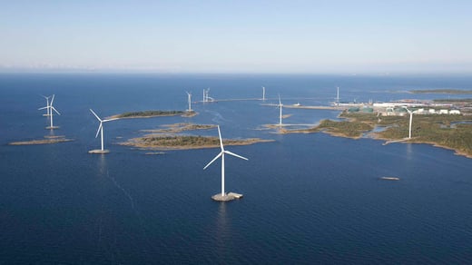 Wind power parks in Kemi Ajos, Kröpuln and Storbacken