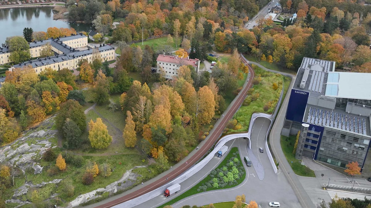 Helsingin Satama toteuttaa kahden kilometrin pituisen satamatunnelin Helsingin Länsisatamasta Länsiväylälle projektiallianssina. Tunnelin taloteknisestä pääsuunnittelusta sekä LVI-, sähkö- ja automaatiojärjestelmien suunnittelusta ryhtyy vastaamaan Nodeon Finlandin ja A-Insinöörien muodostama ryhmittymä.