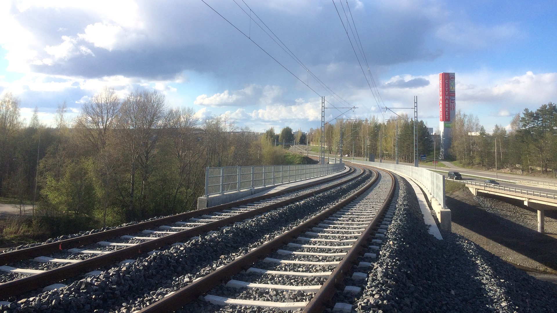 Hallinoja Bridge - Tampere tram line, Tampere