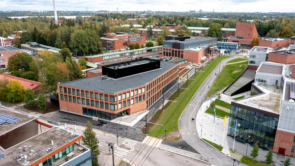 Aalto-yliopiston sisarrakennukset Marsio ja Kide Otaniemeen – tahtituotanto siivittää Kide-rakennuksen valmistumista