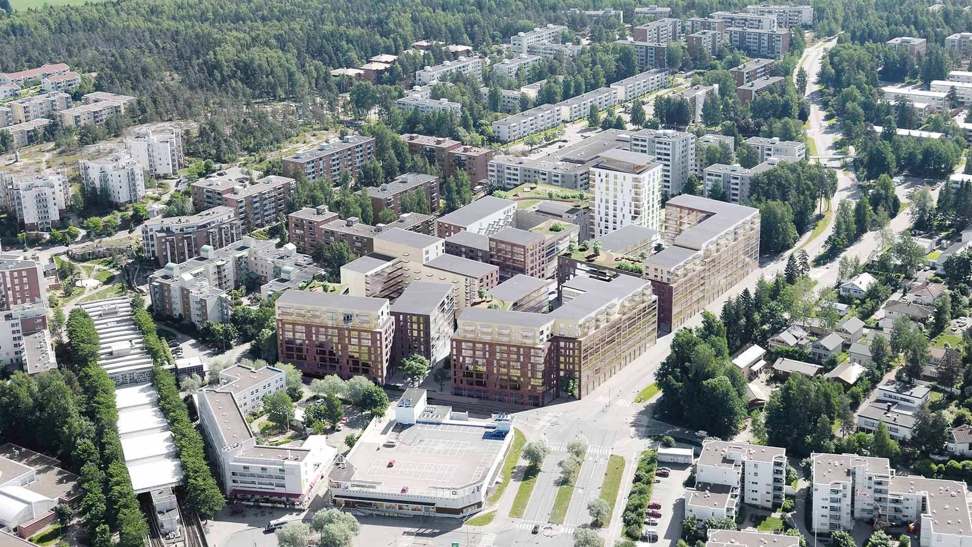  Taloyhtiöt uudistavat korttelin Mellunmäessä – Suomen suurin purkavan täydennysrakentamisen hanke lähdössä käyntiin 
