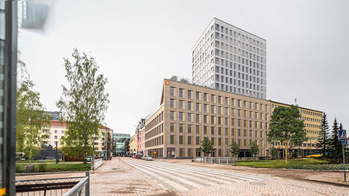 Pohjolan OP:n uusi toimitalo, havainnekuva