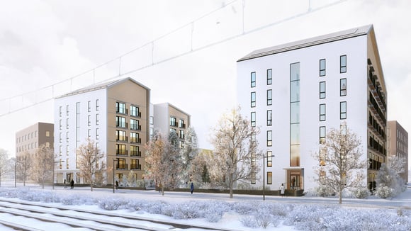Opiskelijoiden suunnittelemat puiset opiskelijatalot nousevat Hervantaan