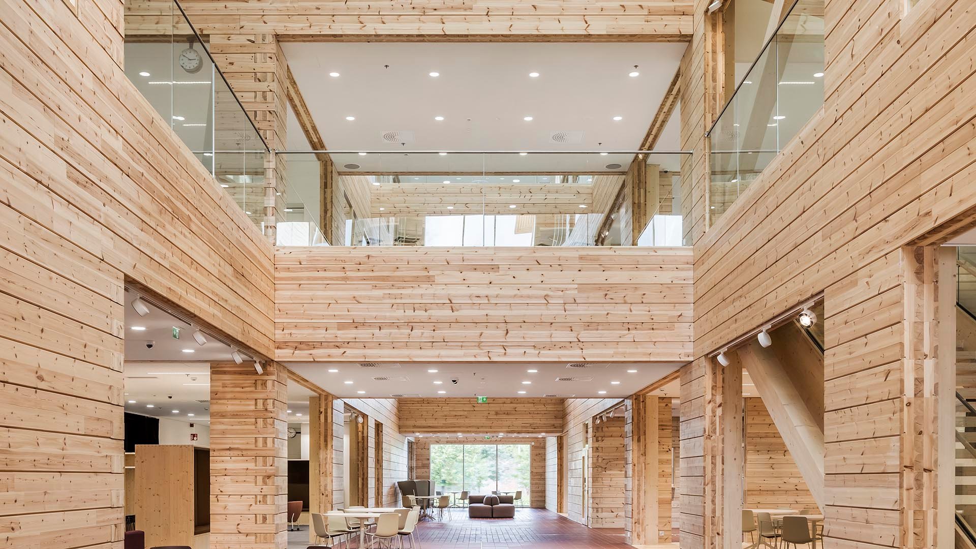 Monio, school and culture house constructed from logs, won the 2023 Finnish Wood Award