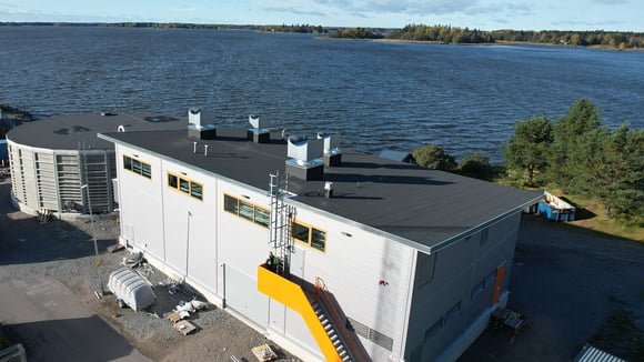 Future heat plant in Påttis, Vaasa, converts waste water heat into district heating