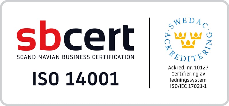 Scandinavian business certification ISO 14001