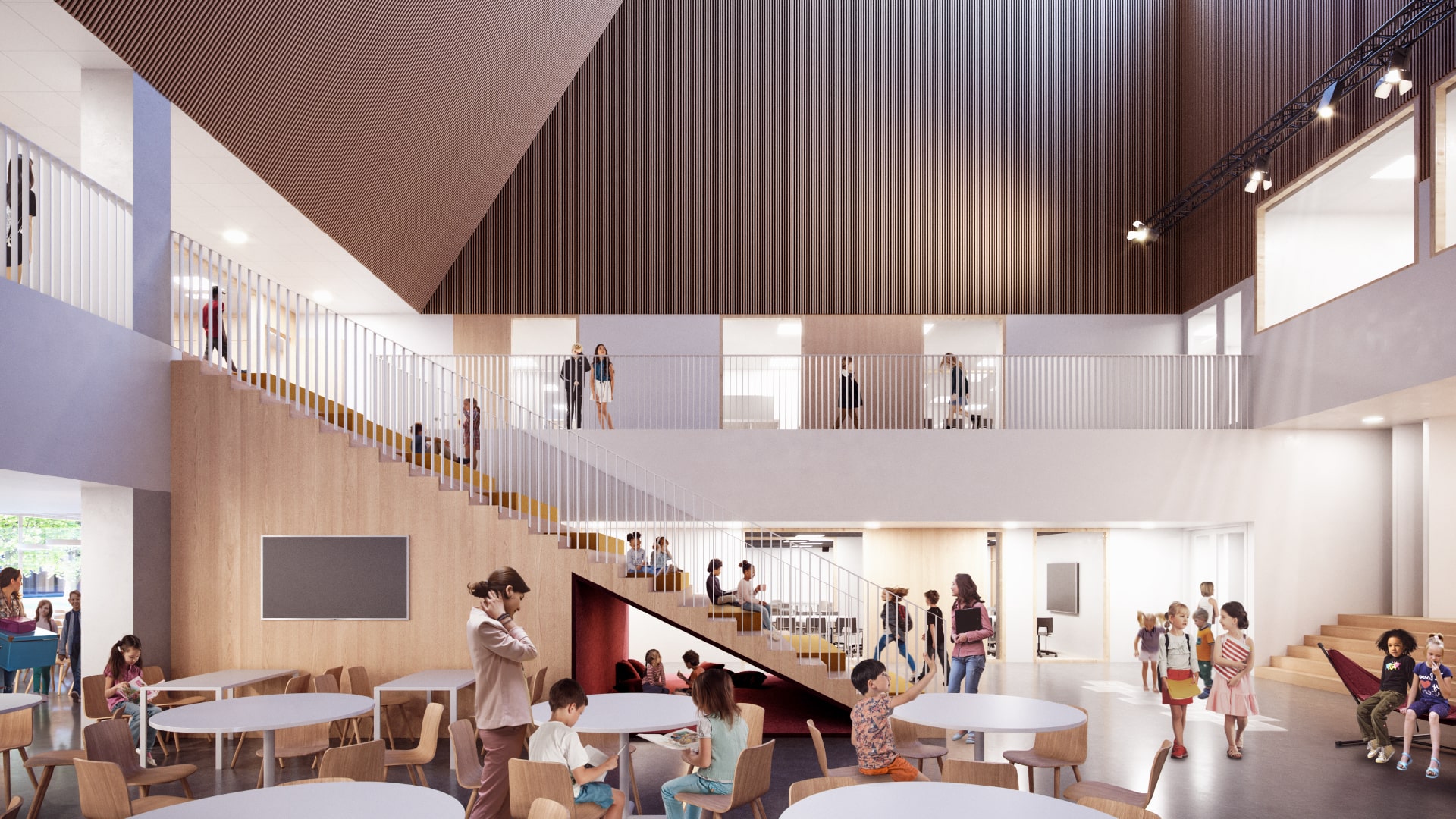 Puotila Primary School, Helsinki, sisäkuva, c Verstas arkkitehdit