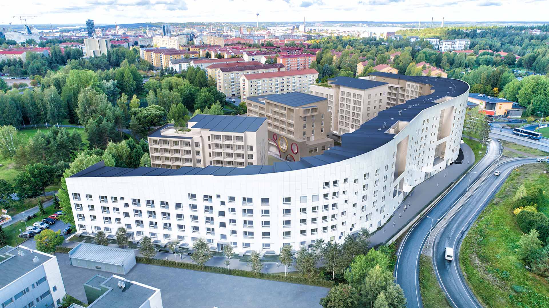 TOAS Hippoksen peruskivi muurattiin Tampereella &ndash; tulevaisuuden opiskelijakortteli etenee