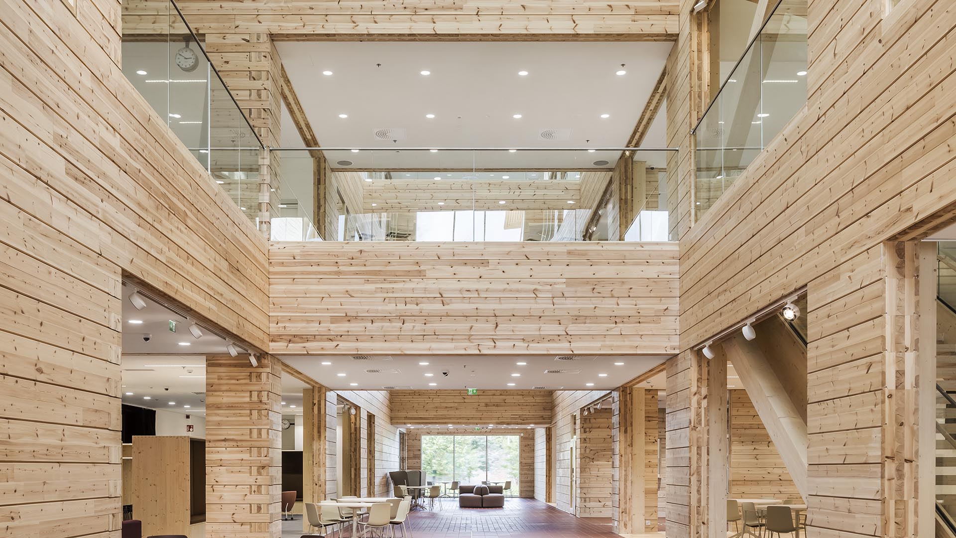 Monio, school and culture house constructed from logs, won the 2023 Finnish Wood Award
